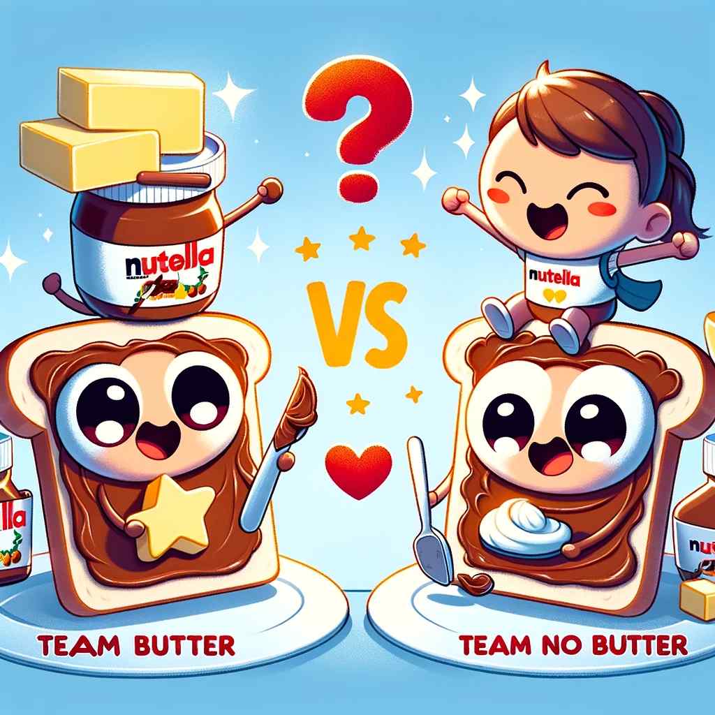 Nutella mit oder ohne Butter