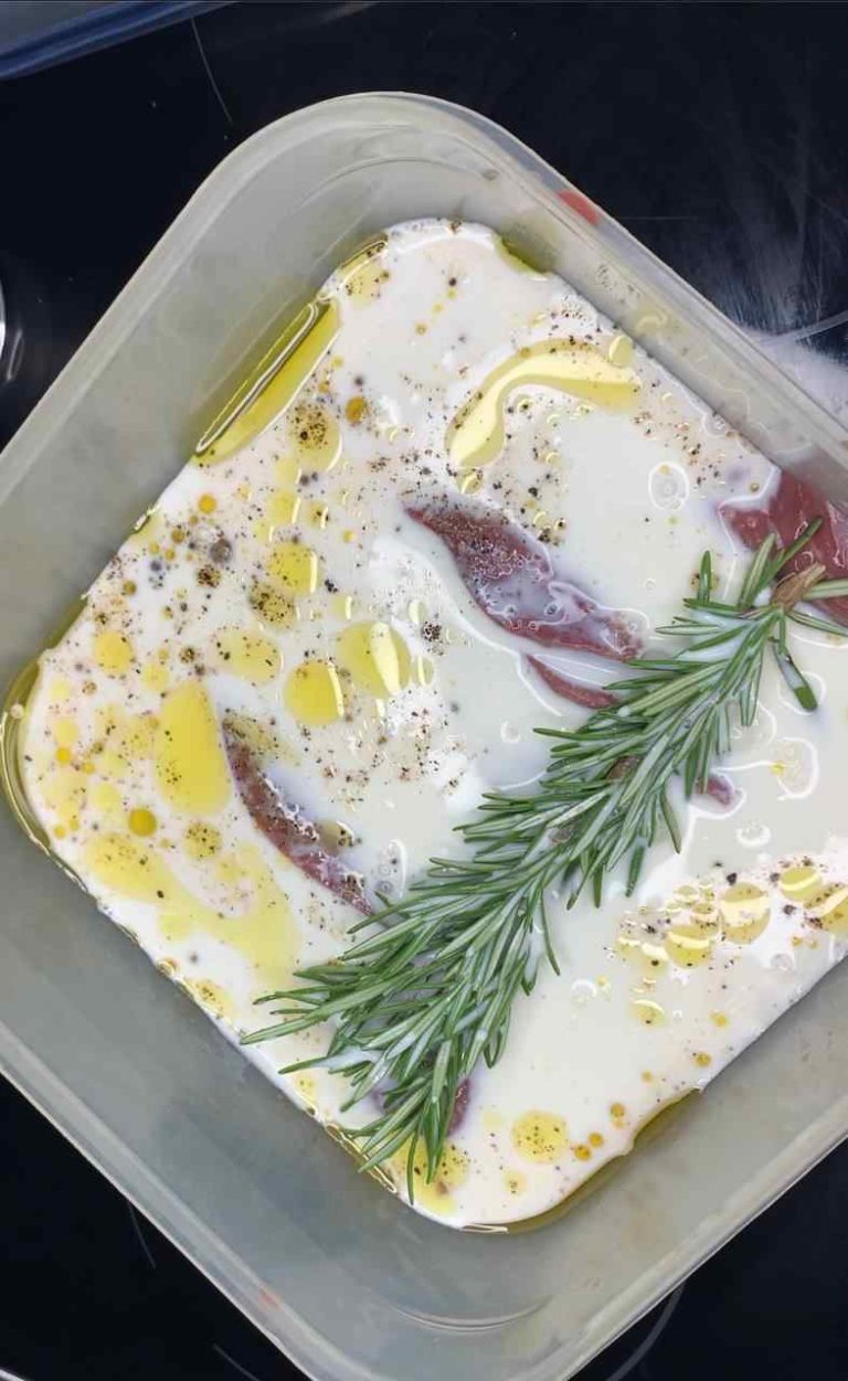 Leber in Milch einlegen & anbraten Rezept & Anleitung