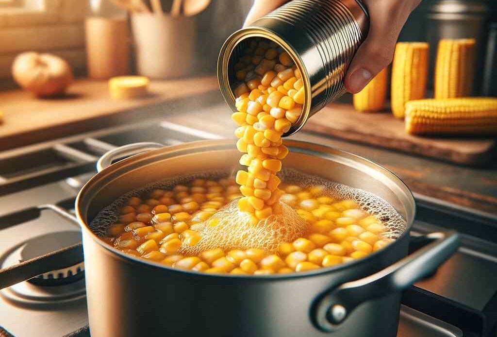 Mais aus der Dose kochen