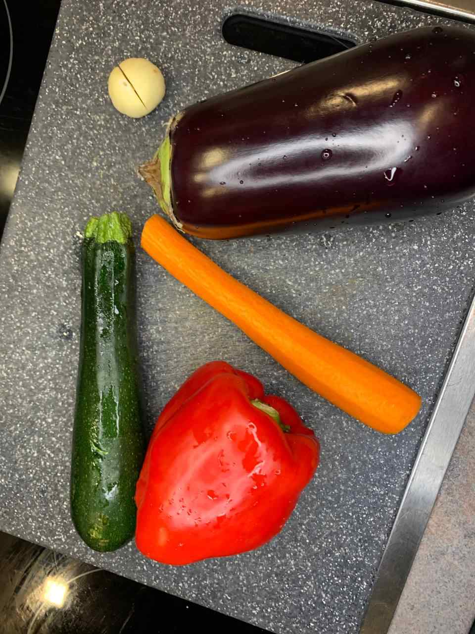 Gemüse für die Dorade