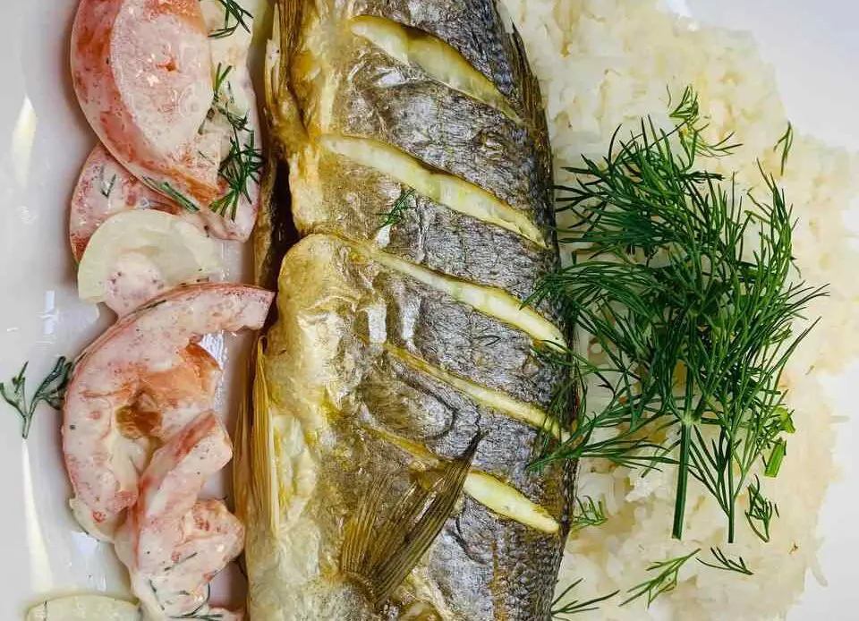 Wolfsbarsch im Ofen - einfaches Rezept