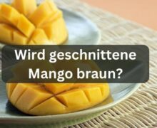 Wird geschnittene Mango braun