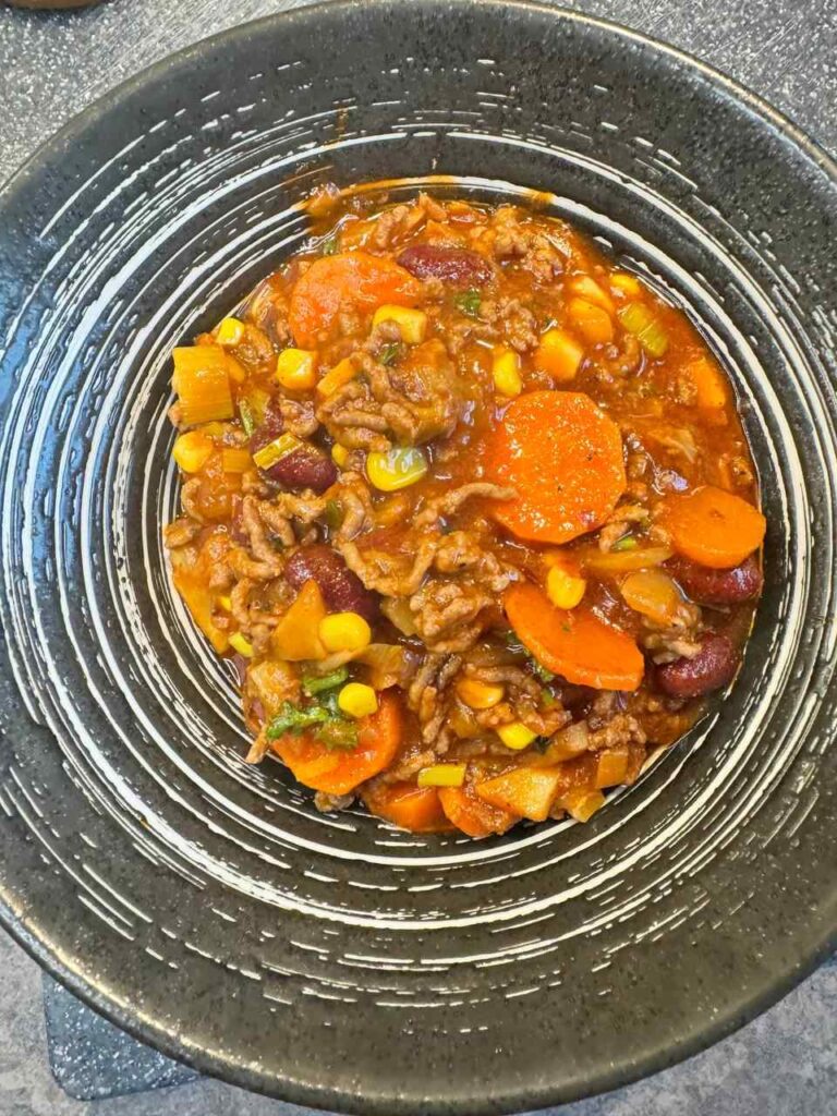 Chili con Carne mit Suppengemüse Chili con Carne mit Suppengemüse